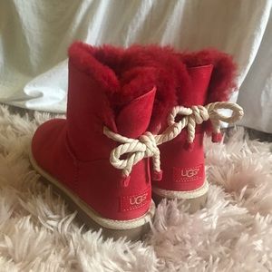 UGG Selene Rope Boots - Red